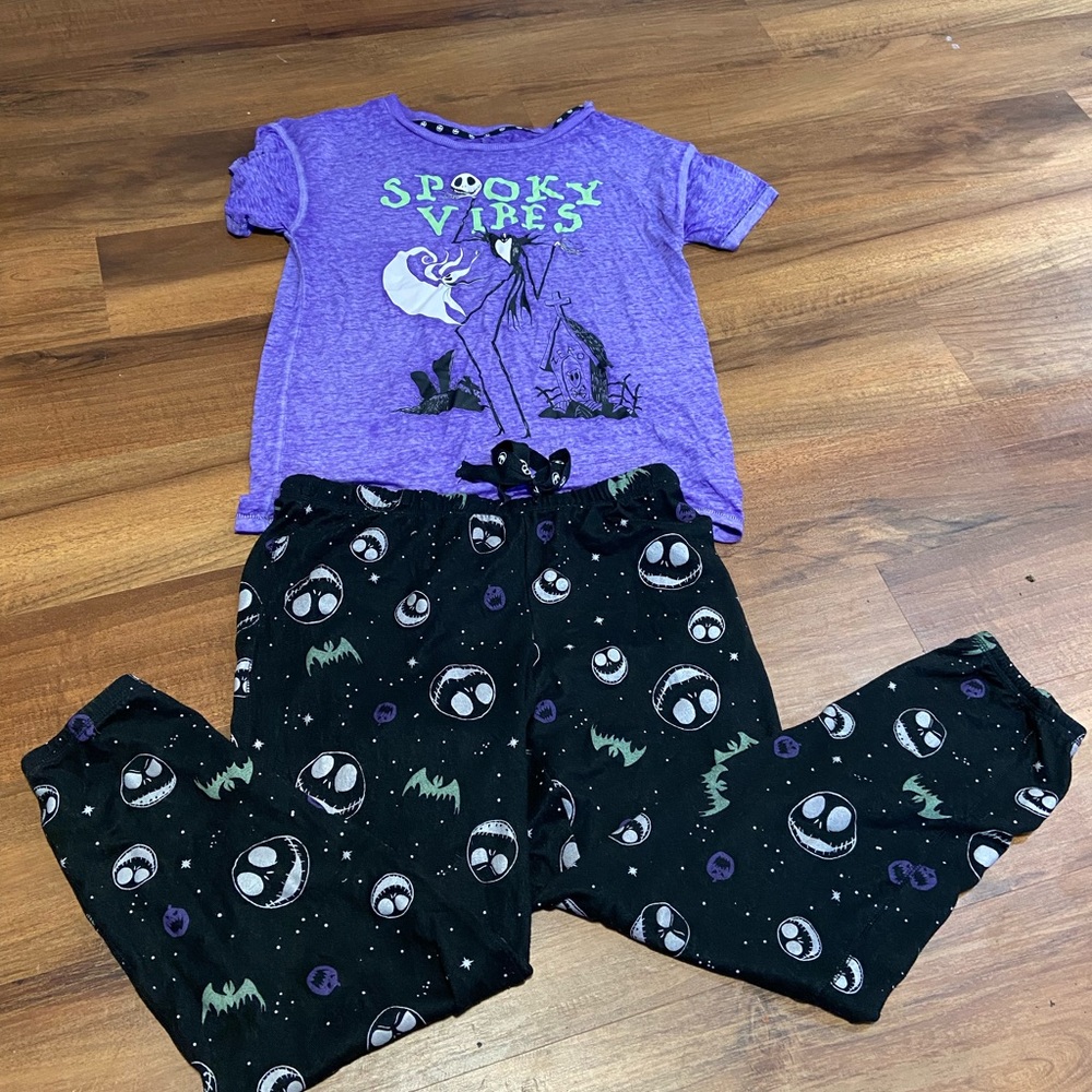 Short Sleeve Nightmare Before Christmas Pajamas